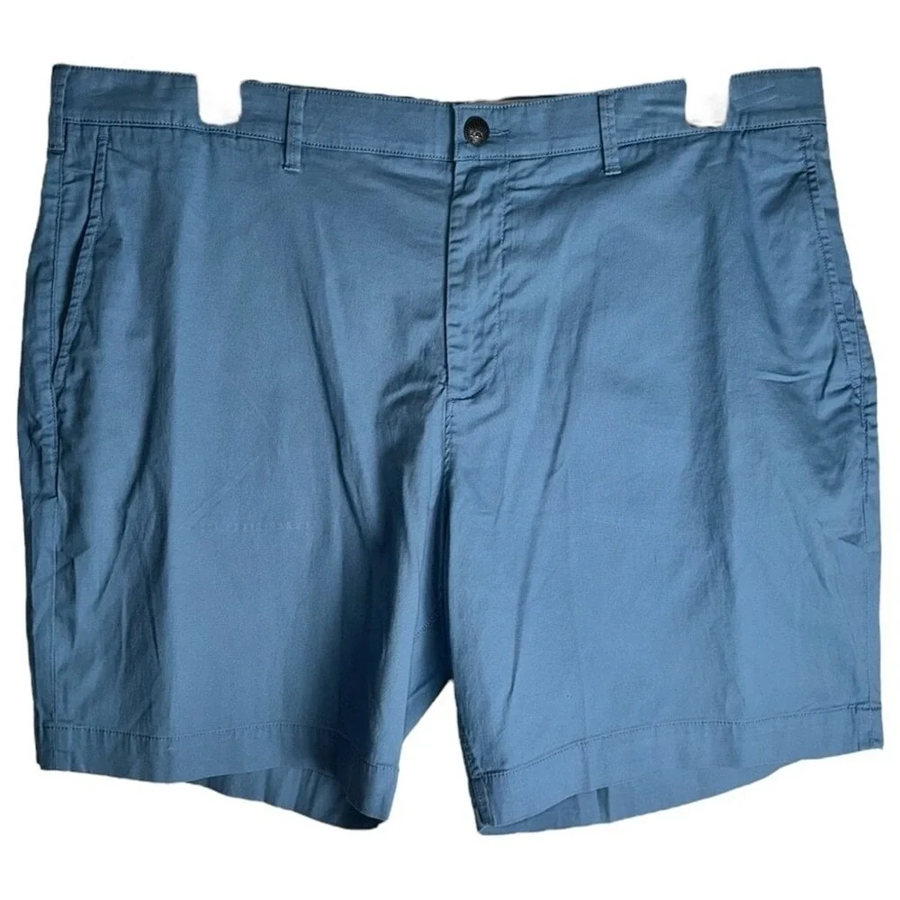 Faherty 40 Waist Island Life Organic Cotton Blend Blue Shorts 8